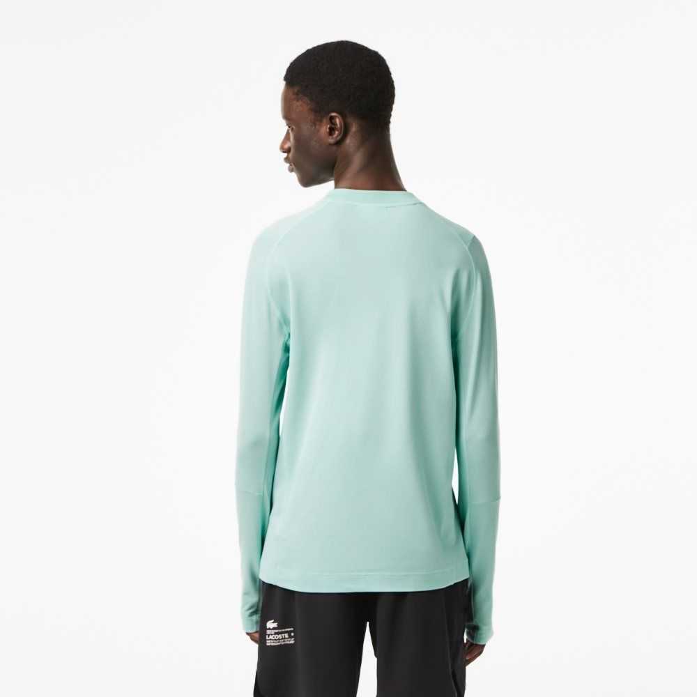 Lacoste Long Sleeve Organic Bomull Slim Fit Mintgröna | IJRAO-0493