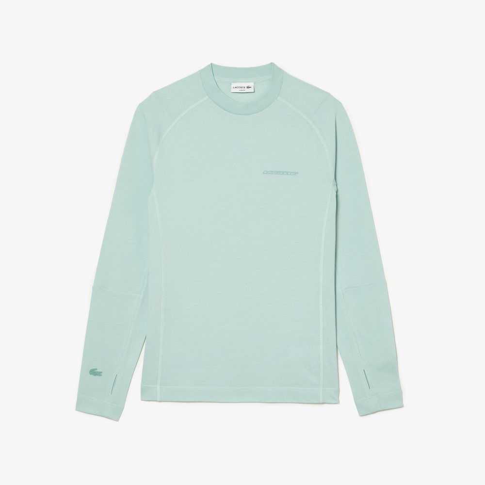 Lacoste Long Sleeve Organic Bomull Slim Fit Mintgröna | IJRAO-0493