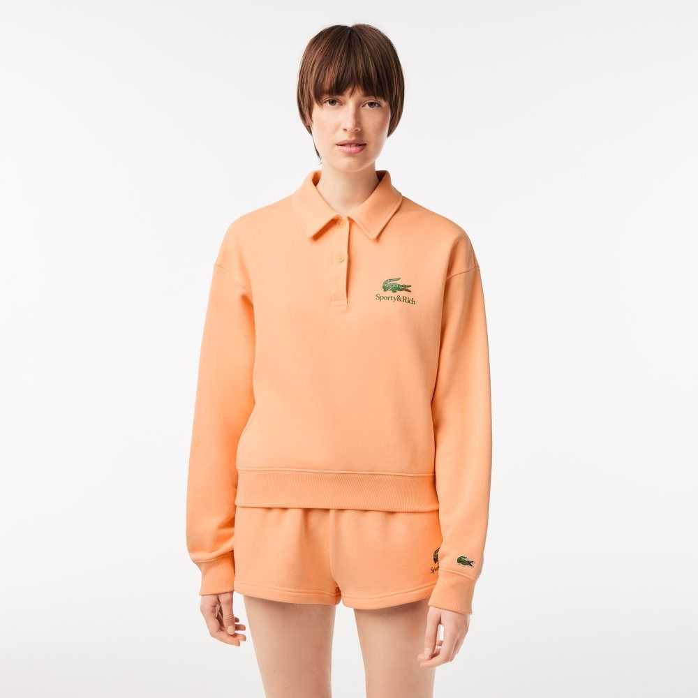 Lacoste Long Sleeve x Sportiga & Rich Ljusorange | PZFLJ-2579