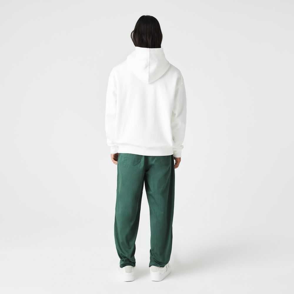 Lacoste Loose Fit Branded Monogram Hooded Vita | KYXHL-4357