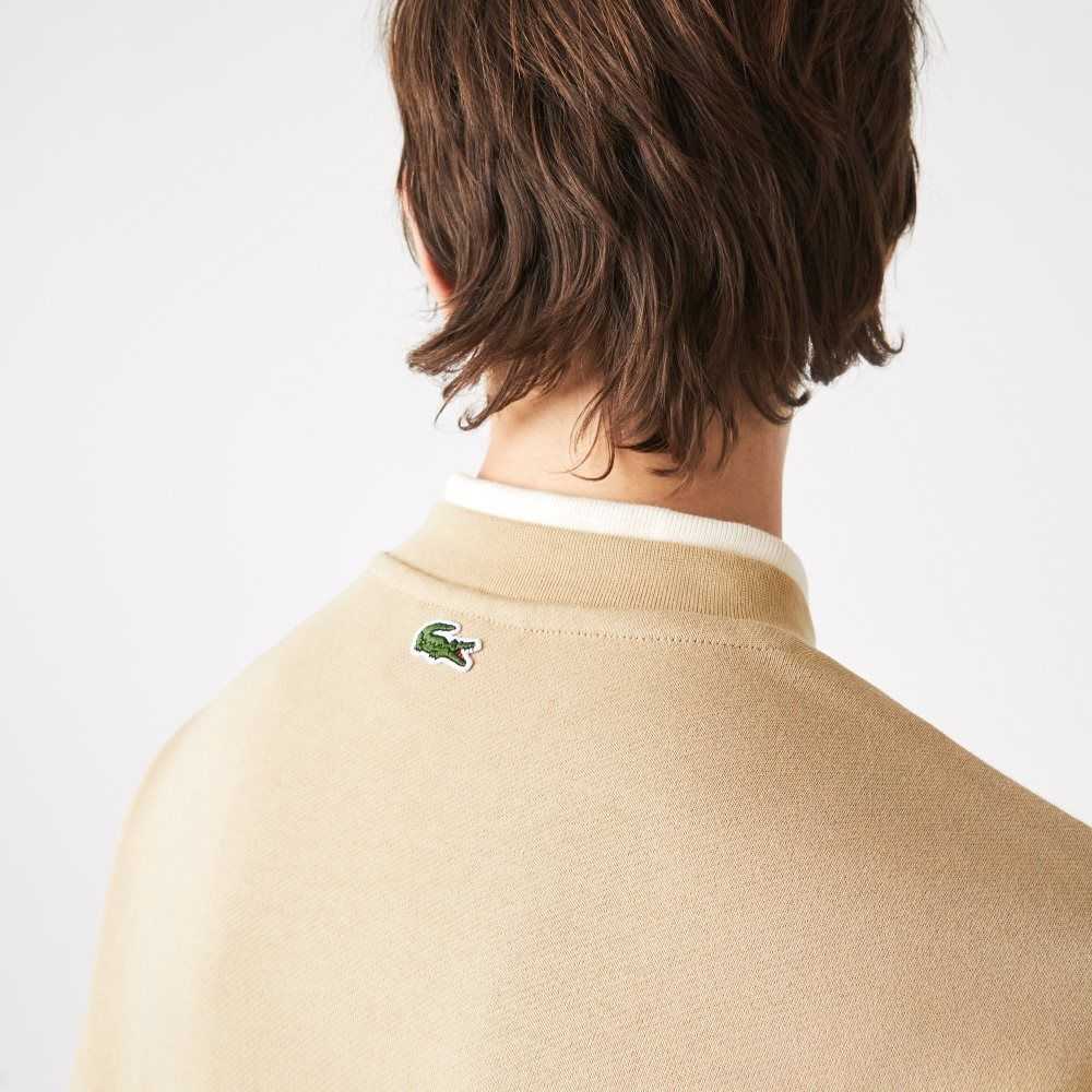 Lacoste Loose Fit Branded Monogram Print Beige | HIGWK-6124