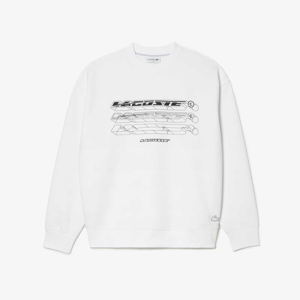 Lacoste Loose Fit Branded Vita | RLAFS-7460