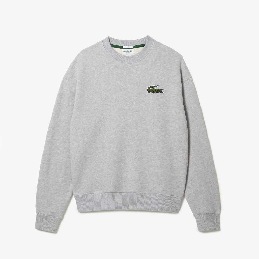 Lacoste Loose Fit Crocodile Badge Grå | KPYFU-1062