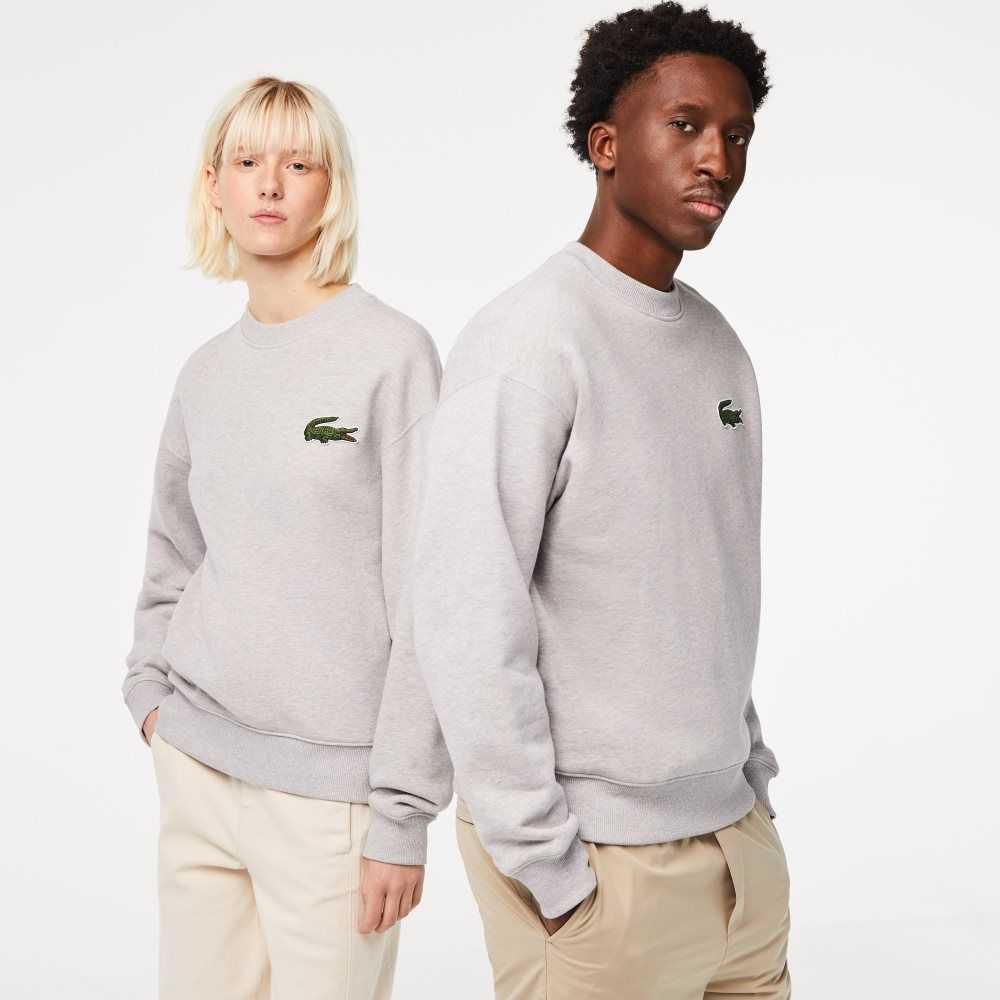 Lacoste Loose Fit Crocodile Badge Grå | KPYFU-1062