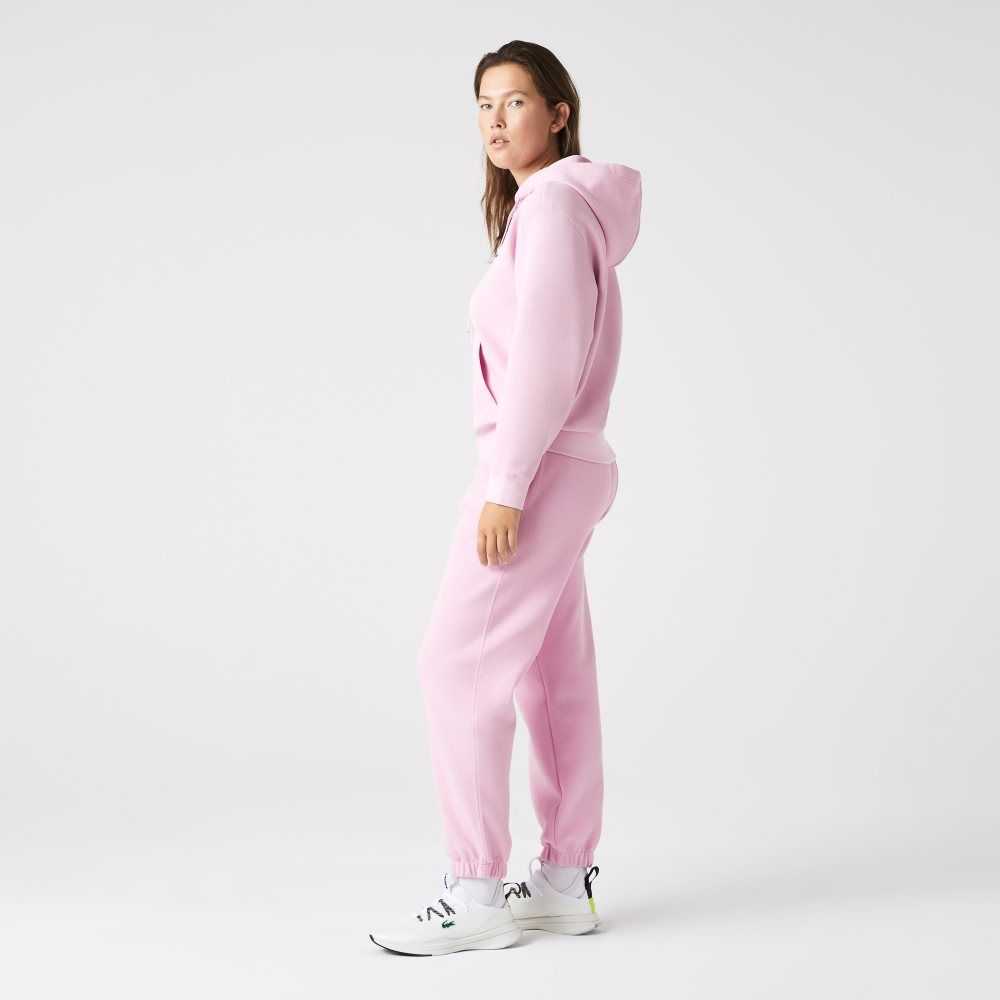 Lacoste Loose Fit Hooded Bomull Blend Rosa | JLCPK-9826