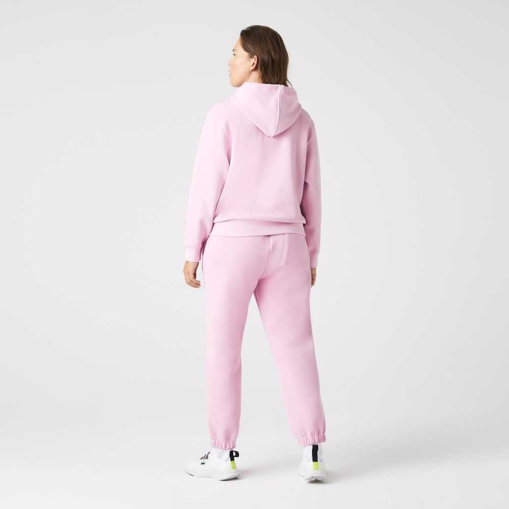 Lacoste Loose Fit Hooded Bomull Blend Rosa | JLCPK-9826