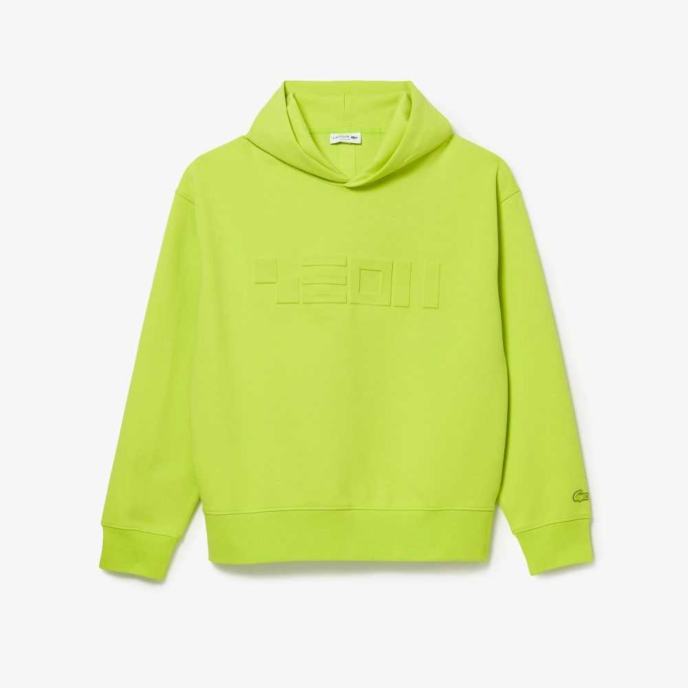 Lacoste Loose Fit Hooded Gula | FJCTN-9420