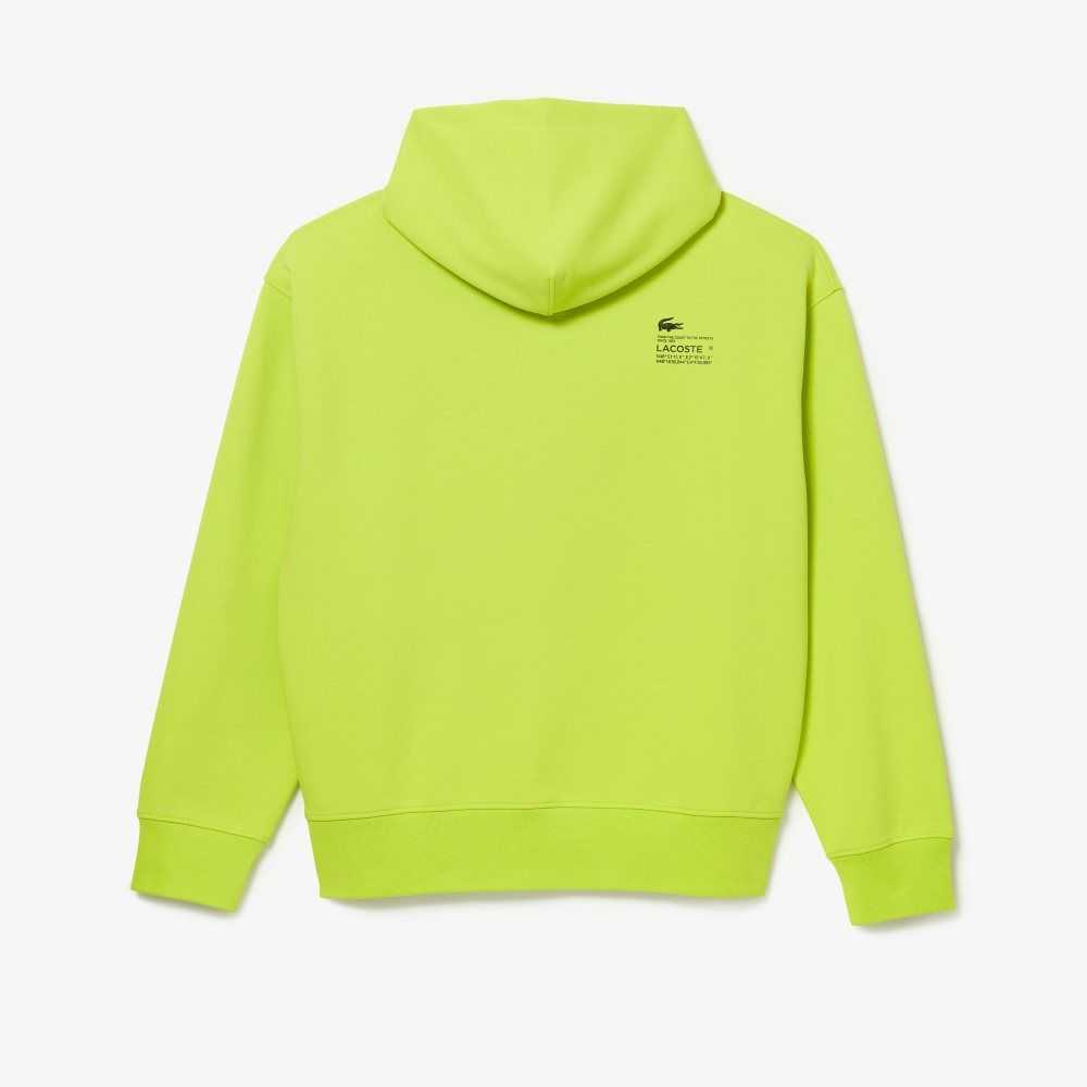 Lacoste Loose Fit Hooded Gula | FJCTN-9420