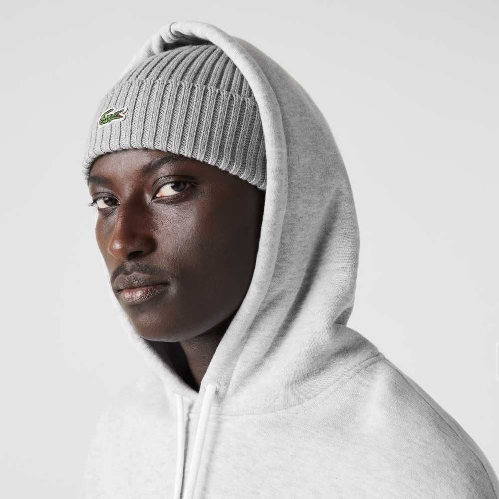 Lacoste Loose Fit Hooded Organic Bomull Grå | LRCKF-9736