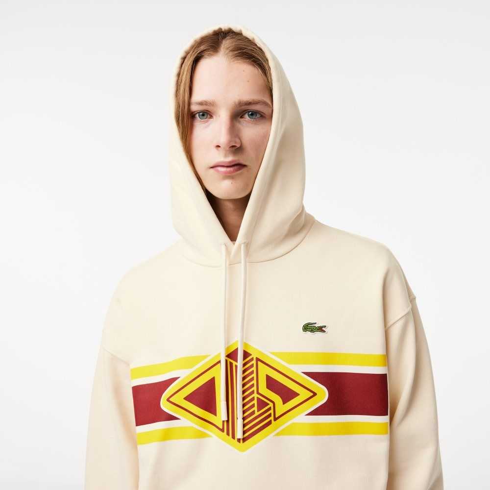 Lacoste Loose Fit Printed Hoodie Vita | FYMEQ-1294