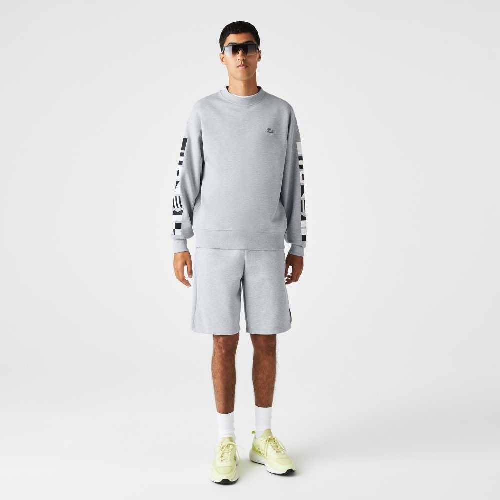 Lacoste Loose Fit Reflective Print Grå | NAIKD-6342