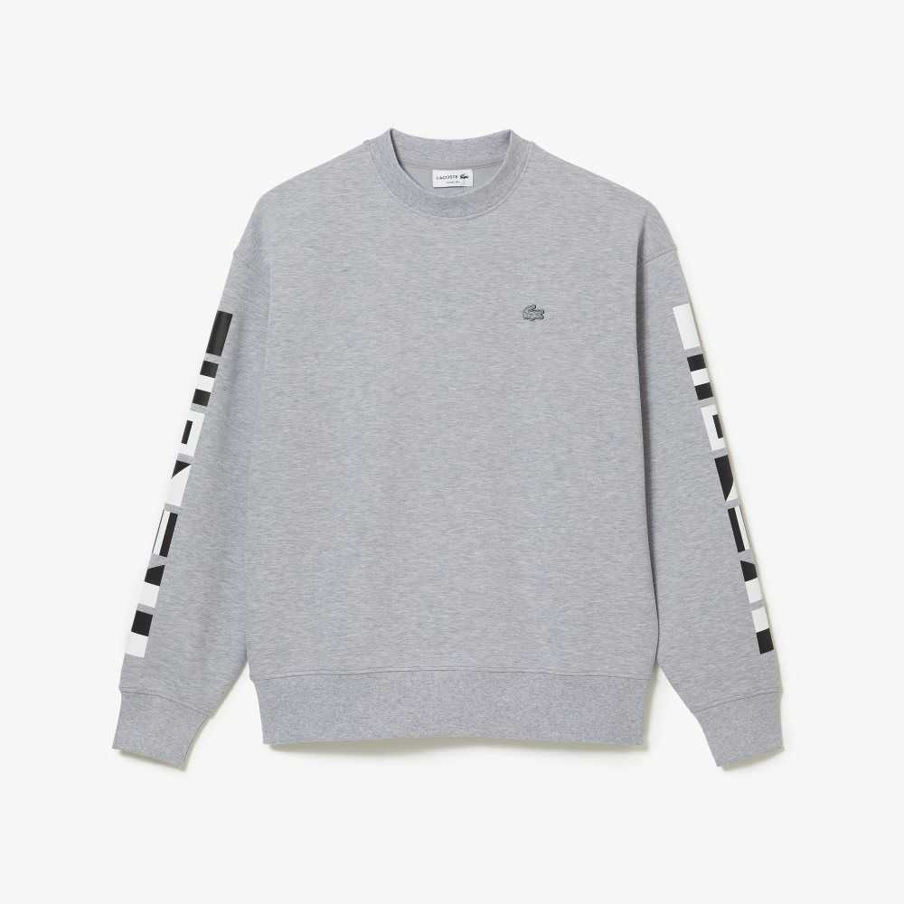 Lacoste Loose Fit Reflective Print Grå | NAIKD-6342