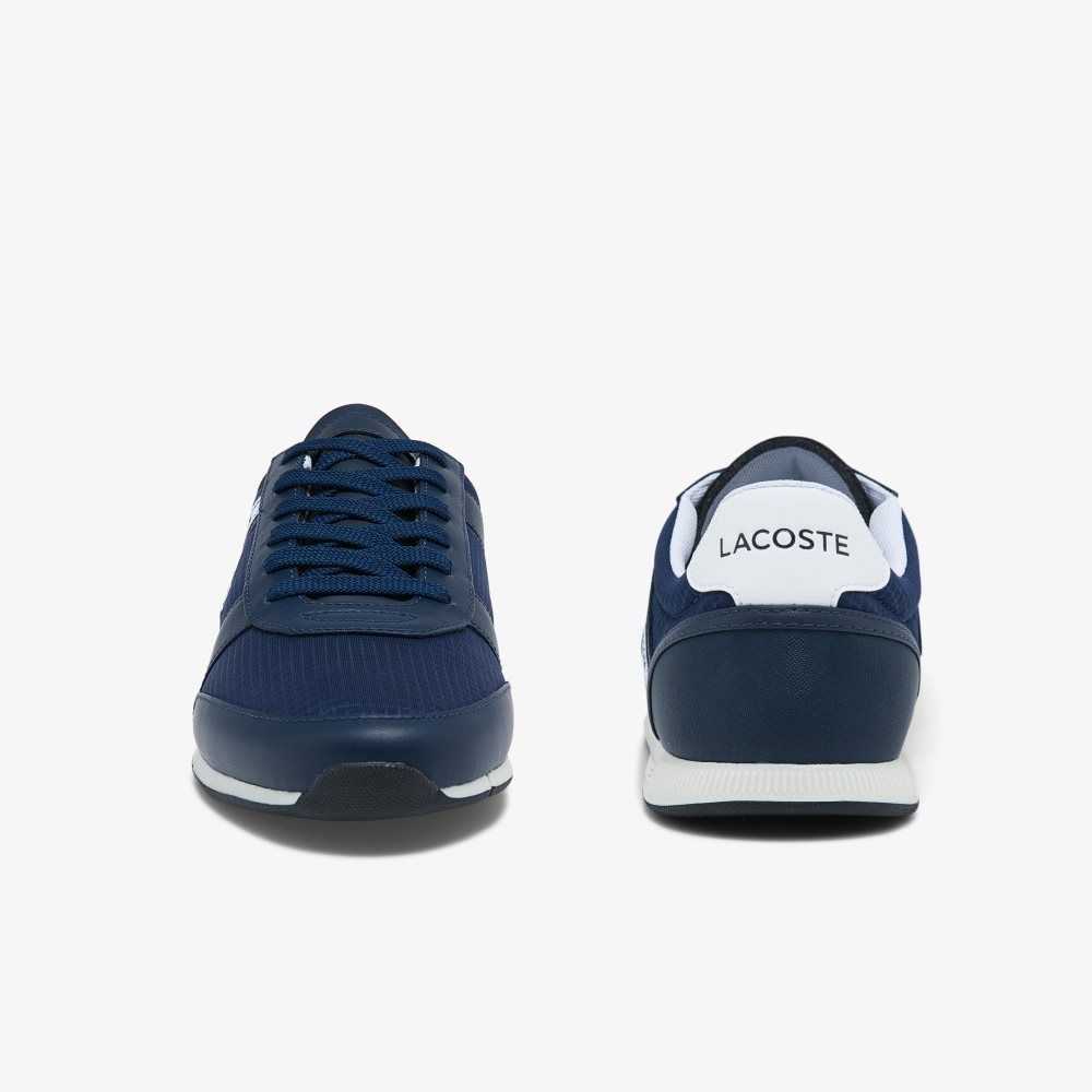 Lacoste Menerva Sport Läder Blå Vita | MVGXT-0671