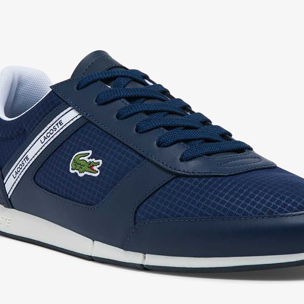 Lacoste Menerva Sport Läder Blå Vita | MVGXT-0671