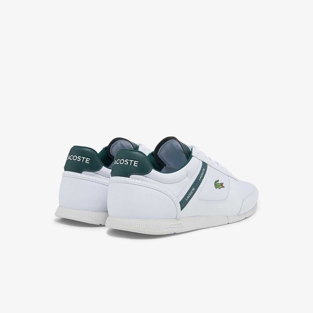 Lacoste Menerva Sport Läder Vita Mörkgröna | NHQBP-4956