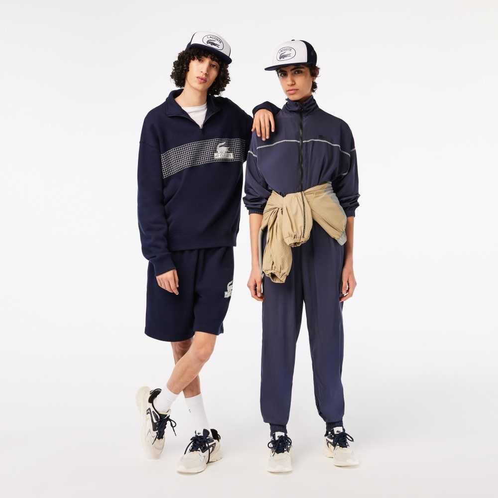 Lacoste Mesh And Neoprene Marinblå Blå Vita | OFWYN-0721