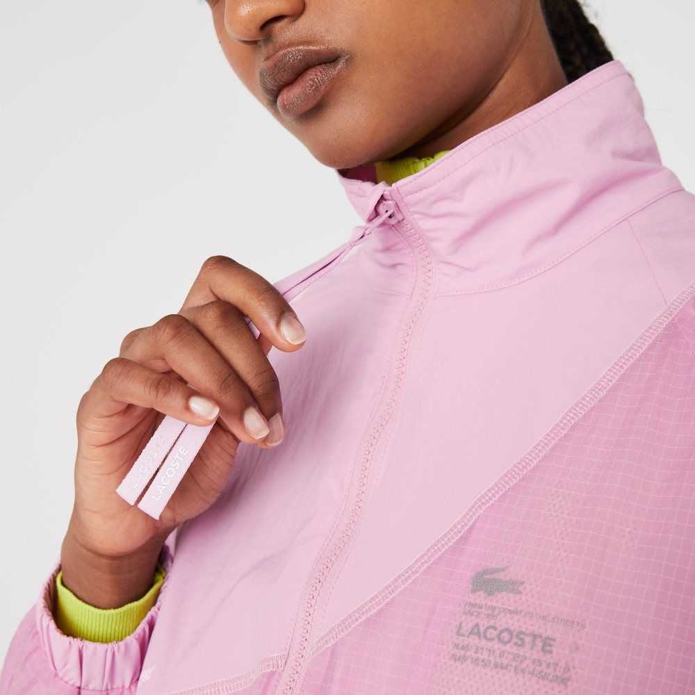 Lacoste Mesh Fodrade Nylon Rosa | FYQEG-0714