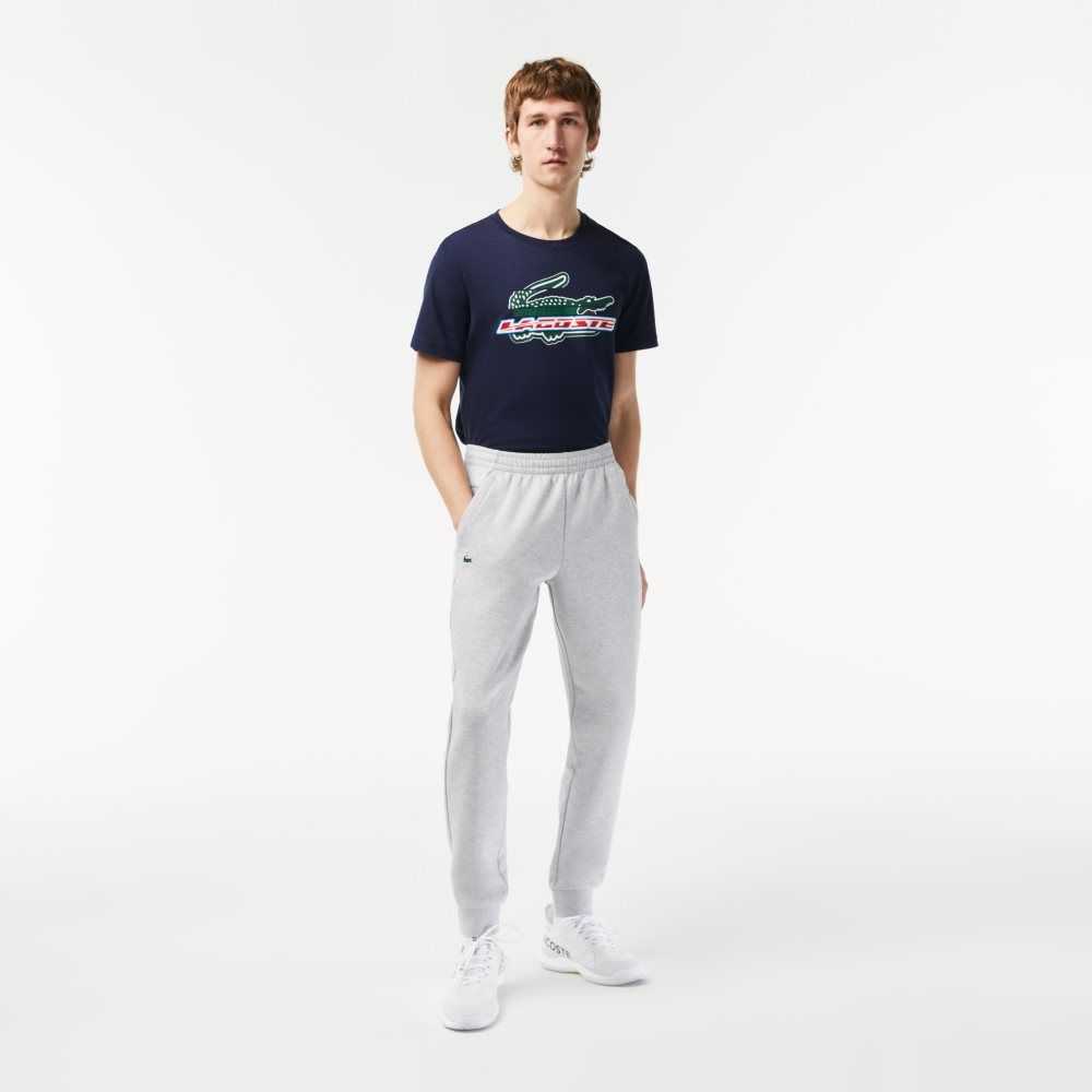 Lacoste Mesh Panels Trackpants Grå Ljusgrå | RWYCI-2503