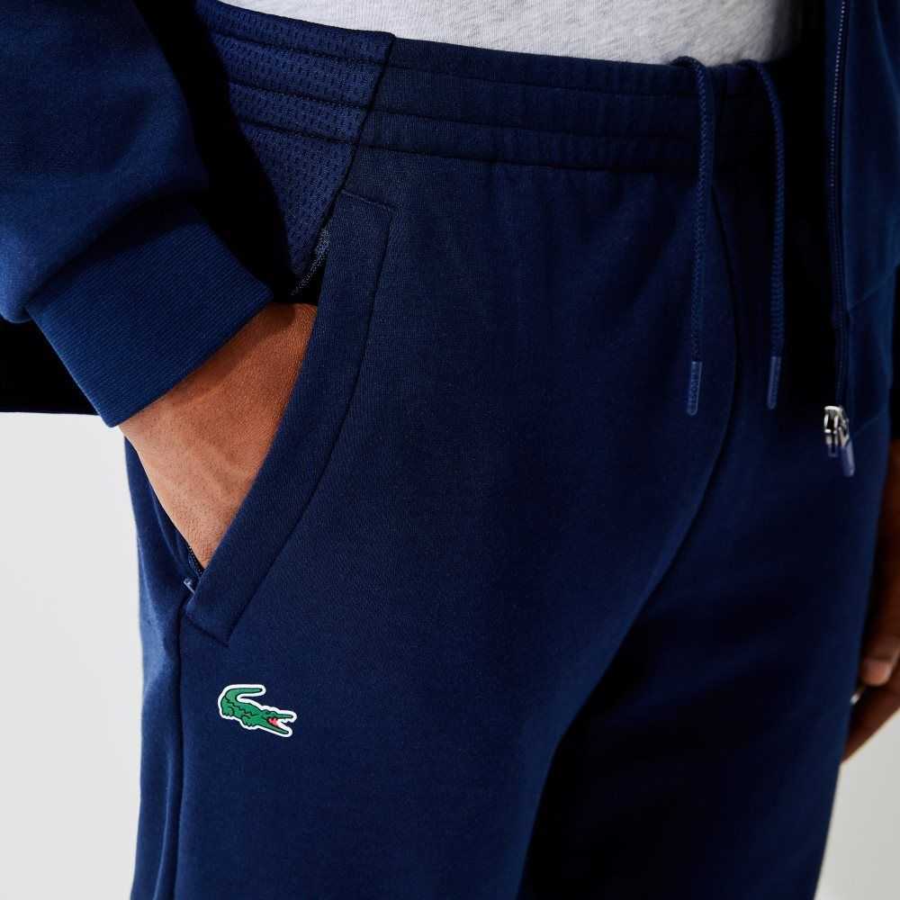 Lacoste Mesh Panels Trackpants Marinblå Blå | DGSEV-4065