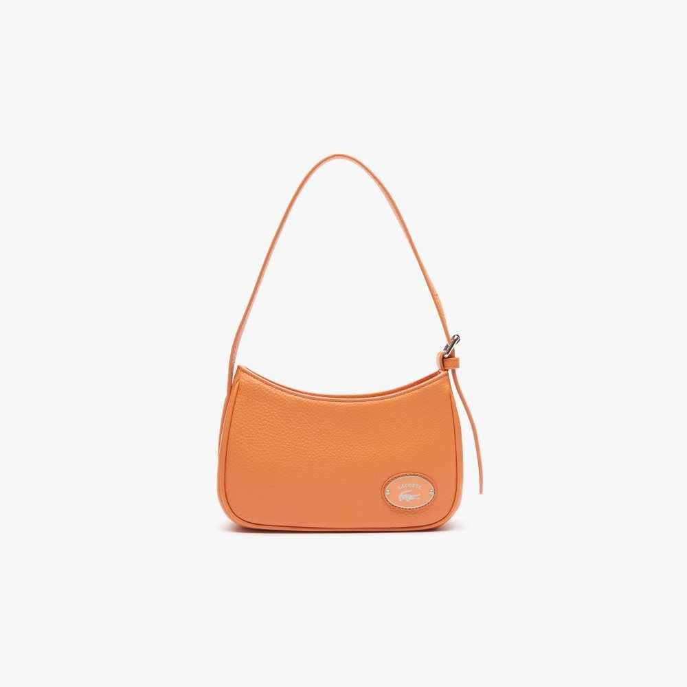 Lacoste Metal Plate Grained Läder Shoulder Olika Färger | YHBJL-4520