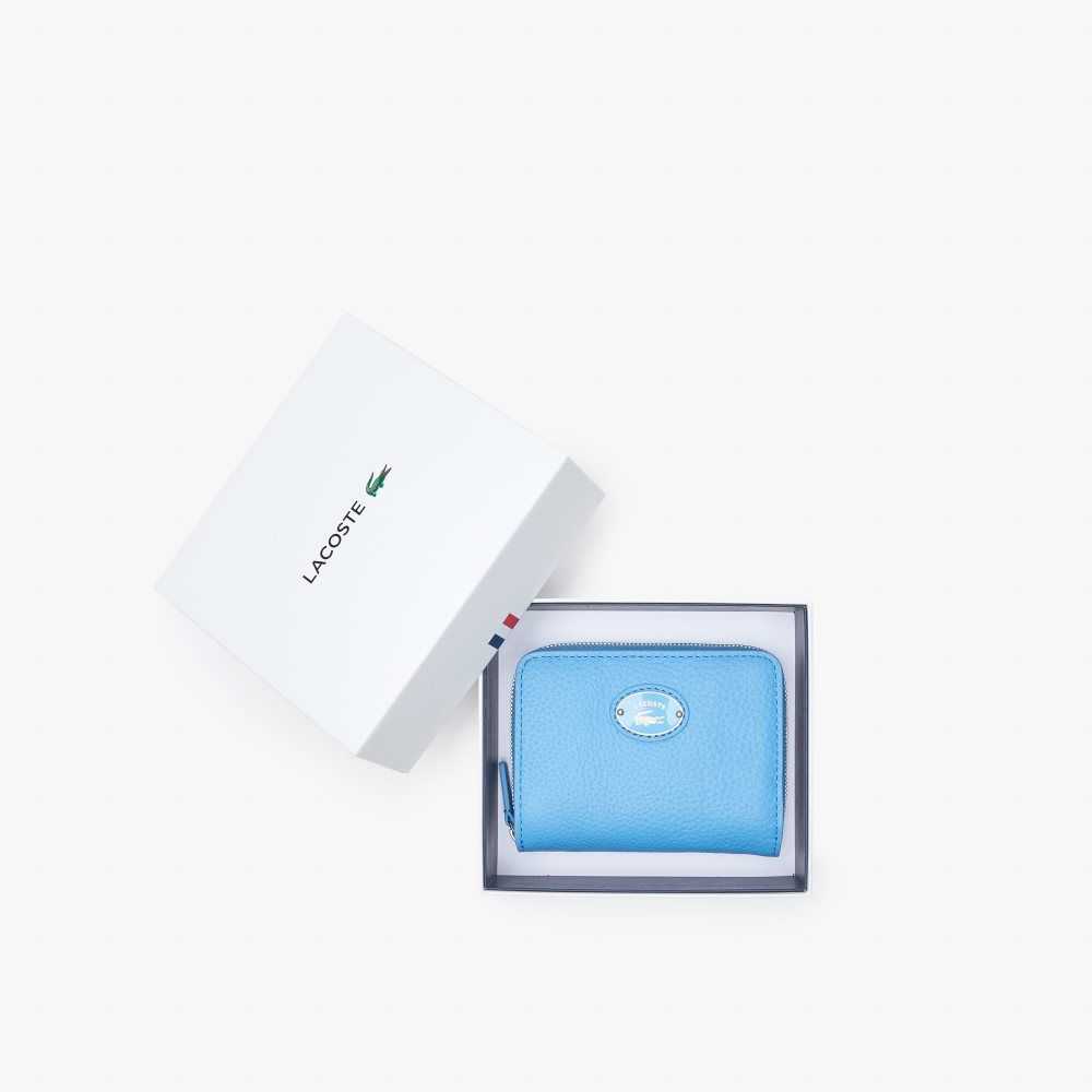 Lacoste Metal Plate Small Zip Wallet Olika Färger | KUISP-1039