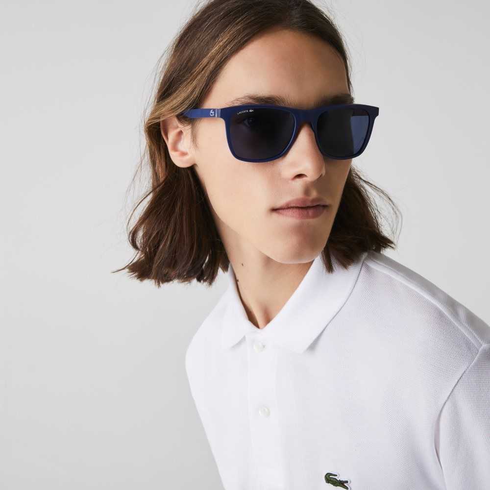 Lacoste Modified Rectangle L.12.12 Premium Blå | UYZLW-0957