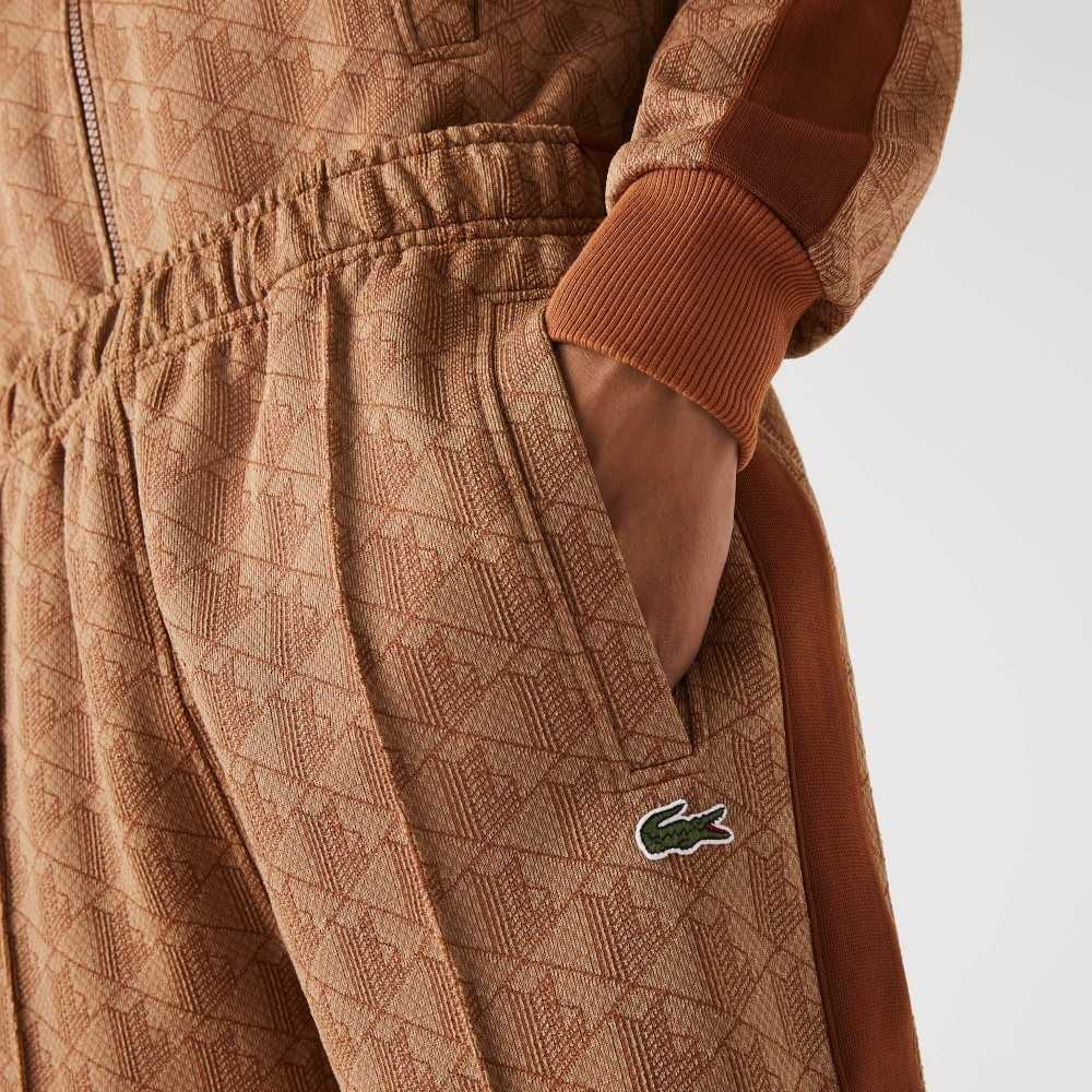 Lacoste Monogram Print Beige Bruna | DAIRN-0287