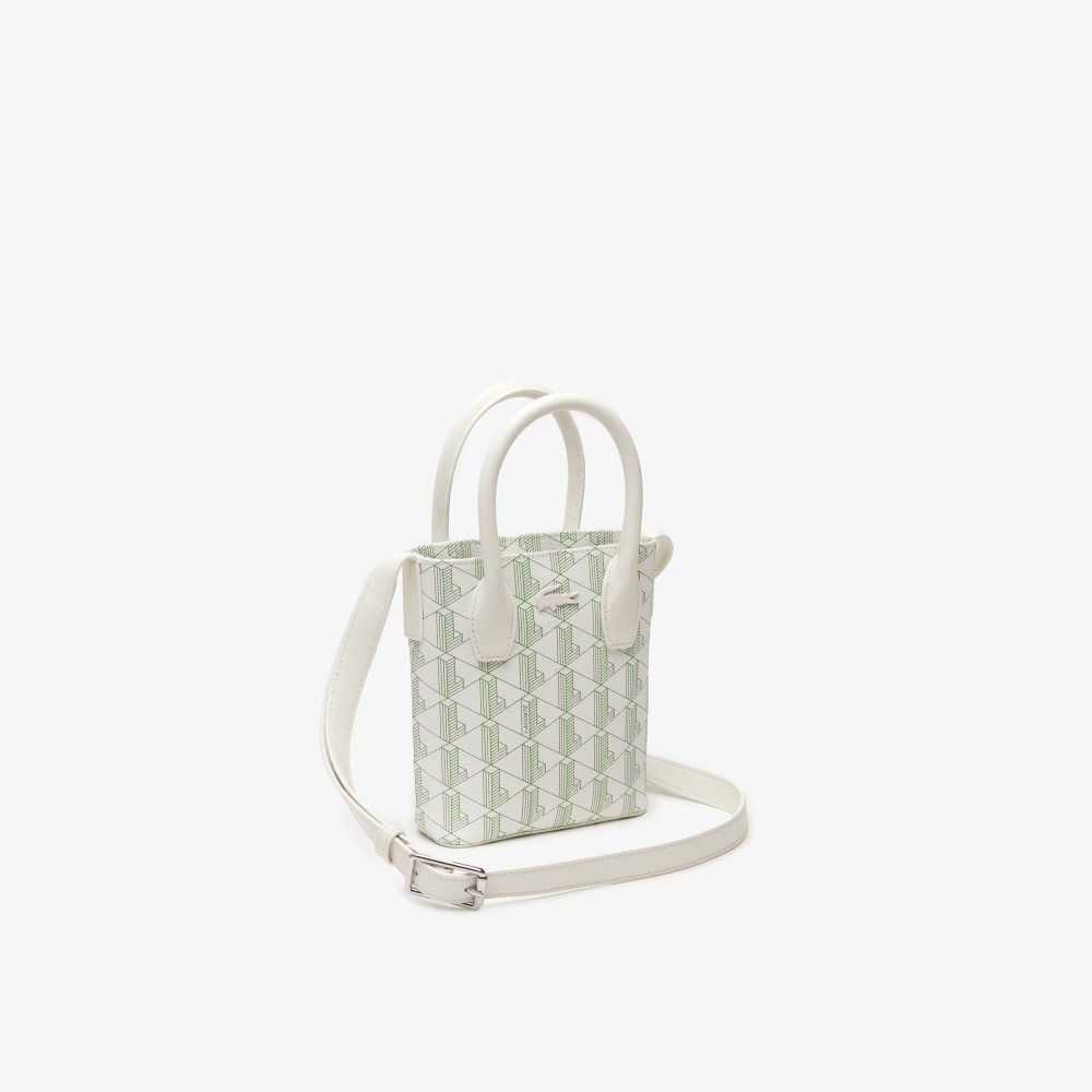 Lacoste Monogram Print Mini Satchel Olika Färger | AHUNM-9108