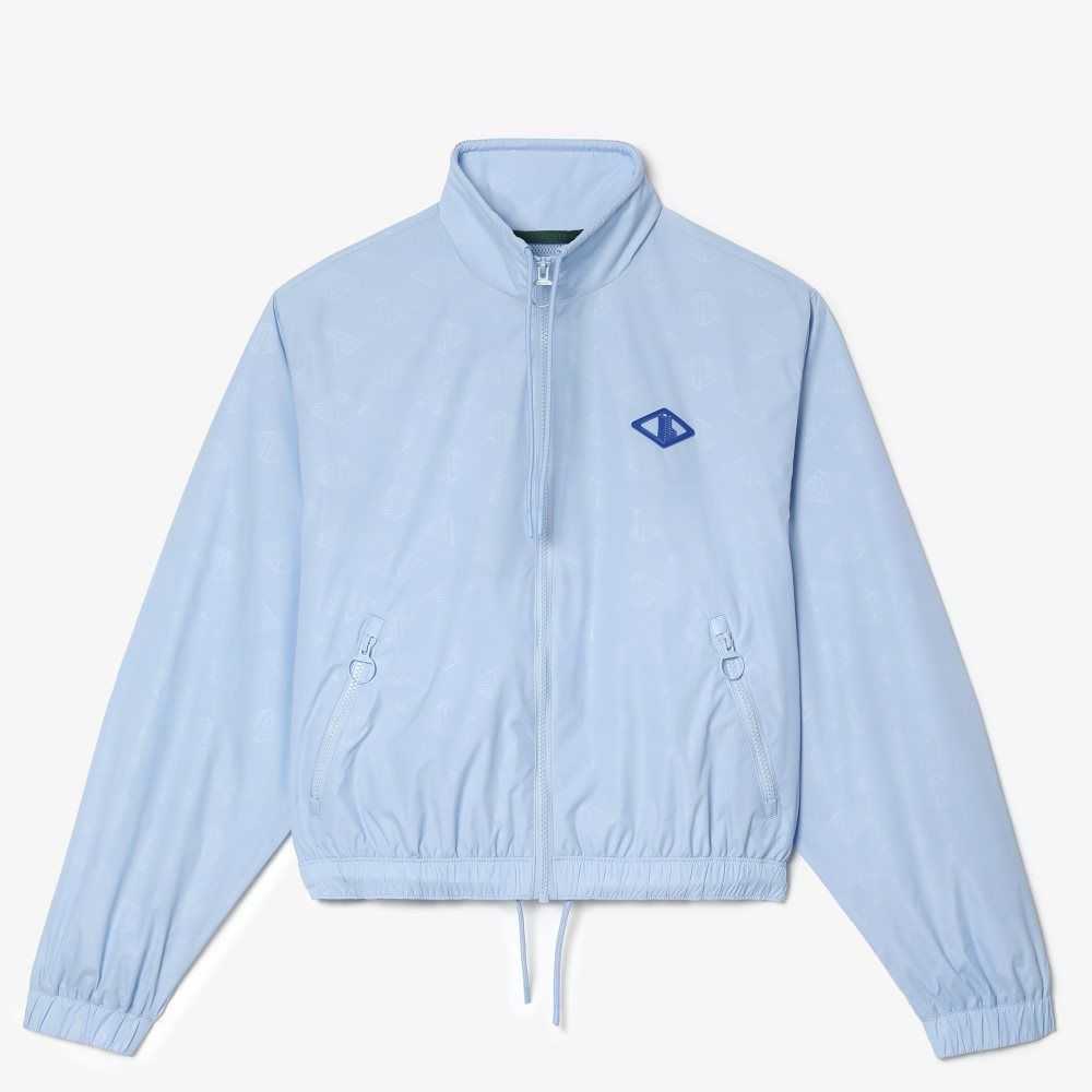 Lacoste Monogram Print Track Blå | DHITB-6375