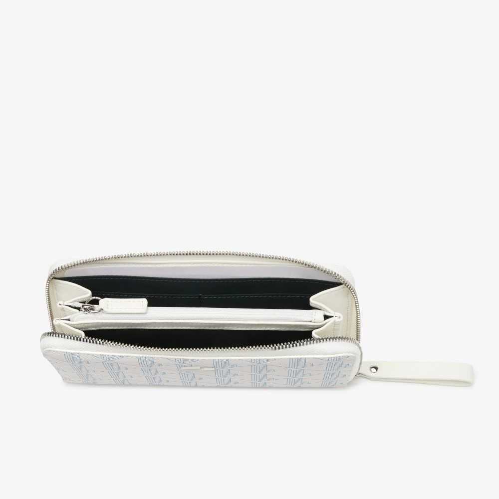 Lacoste Monogram Print Zip Wallet Olika Färger | EWPZK-5816