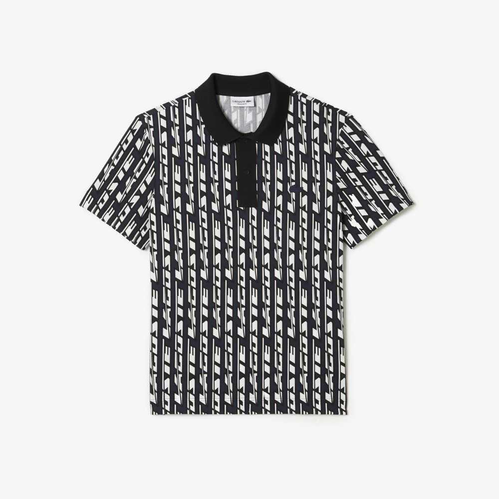 Lacoste Movement Two-Tone Printed Blå Vita | KEYQT-8436