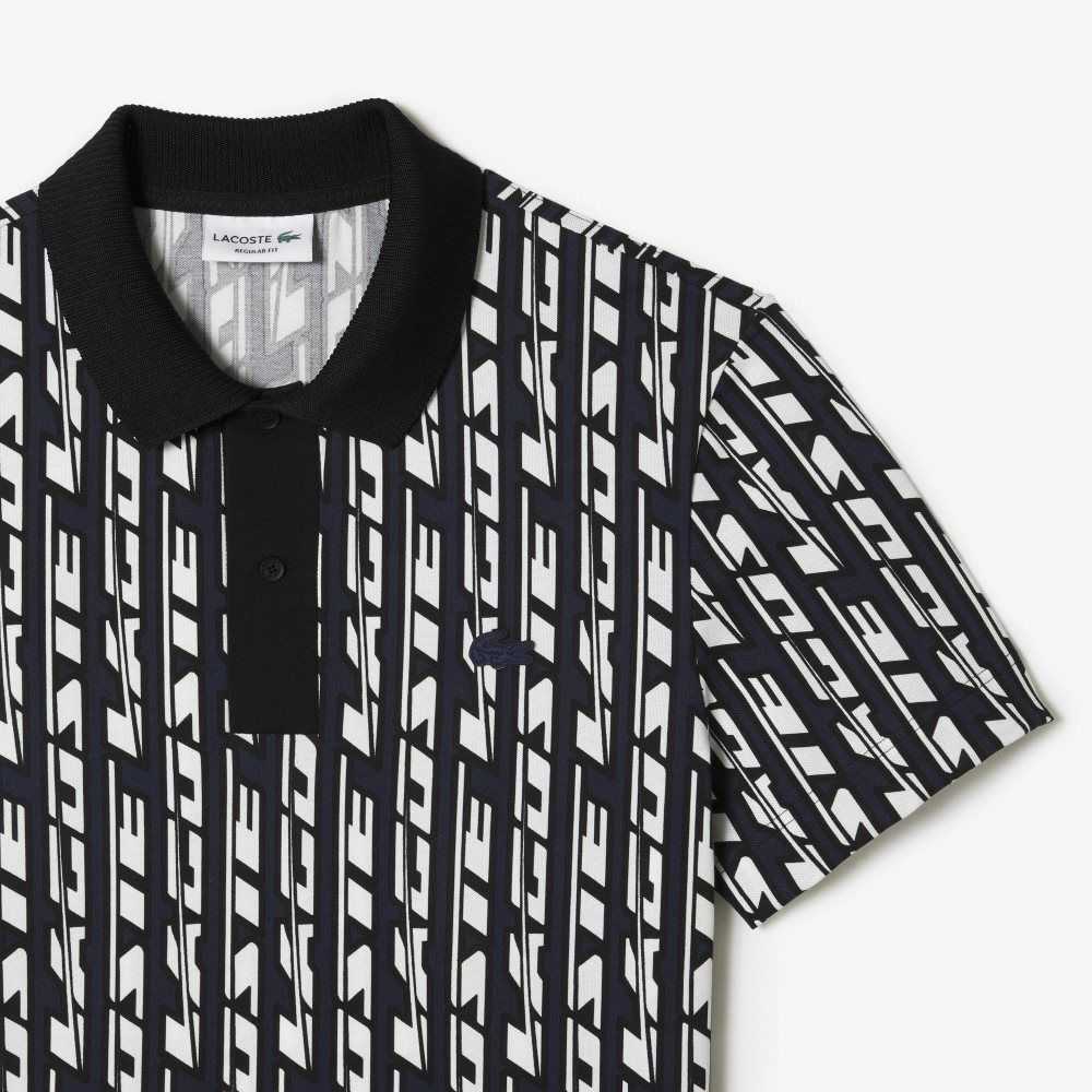 Lacoste Movement Two-Tone Printed Blå Vita | KEYQT-8436