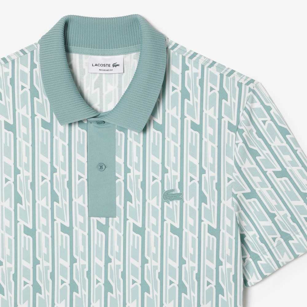 Lacoste Movement Two-Tone Printed Gröna Ljusgröna | SFEPA-8561