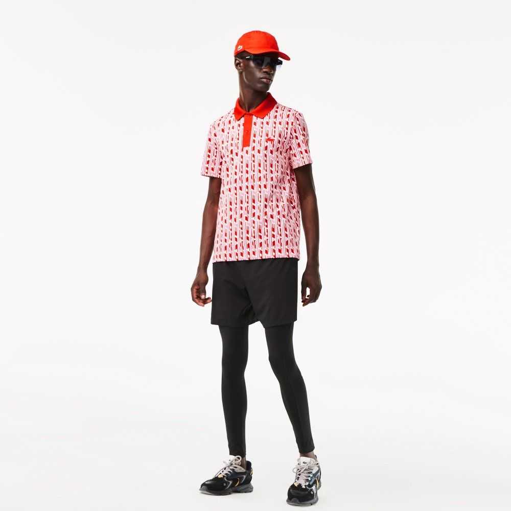 Lacoste Movement Two-Tone Printed Rosa Röda | DPFCJ-1076