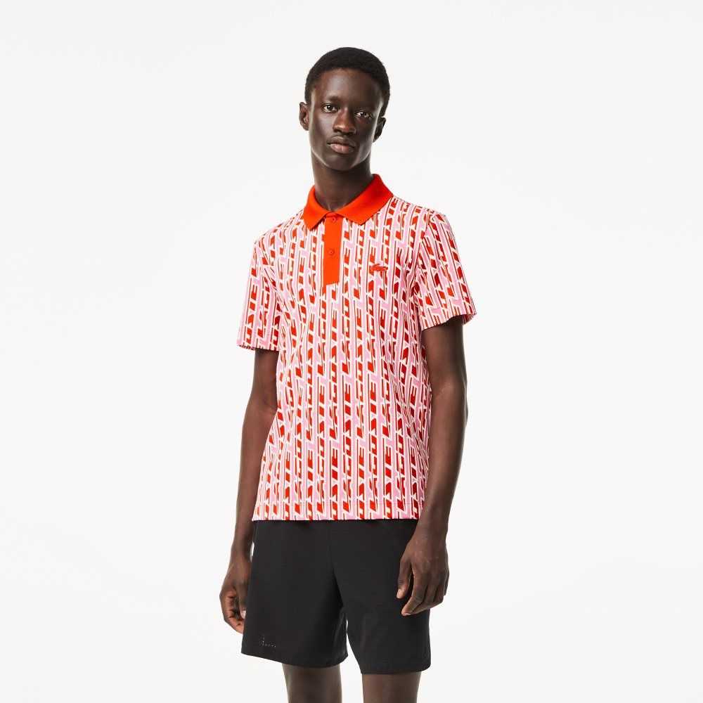 Lacoste Movement Two-Tone Printed Rosa Röda | DPFCJ-1076