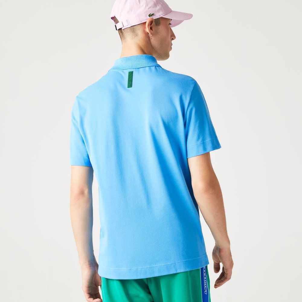 Lacoste Movement Ultra Light Pique Blå | KQVEN-2948