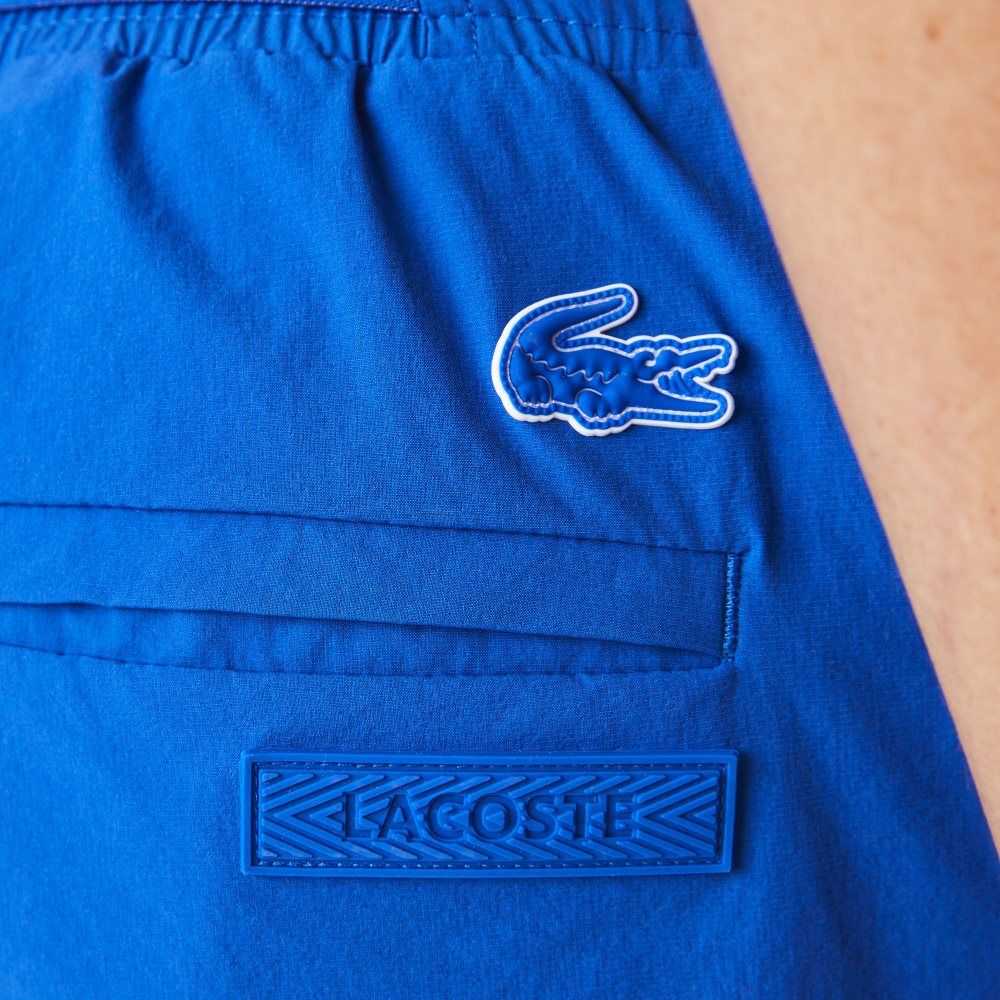 Lacoste Nautical Print Swim Blå Vita | YALBE-3289