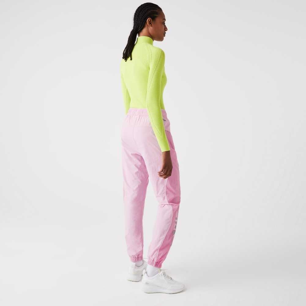 Lacoste Nautical Print Trackpants Rosa | BAFHX-6271