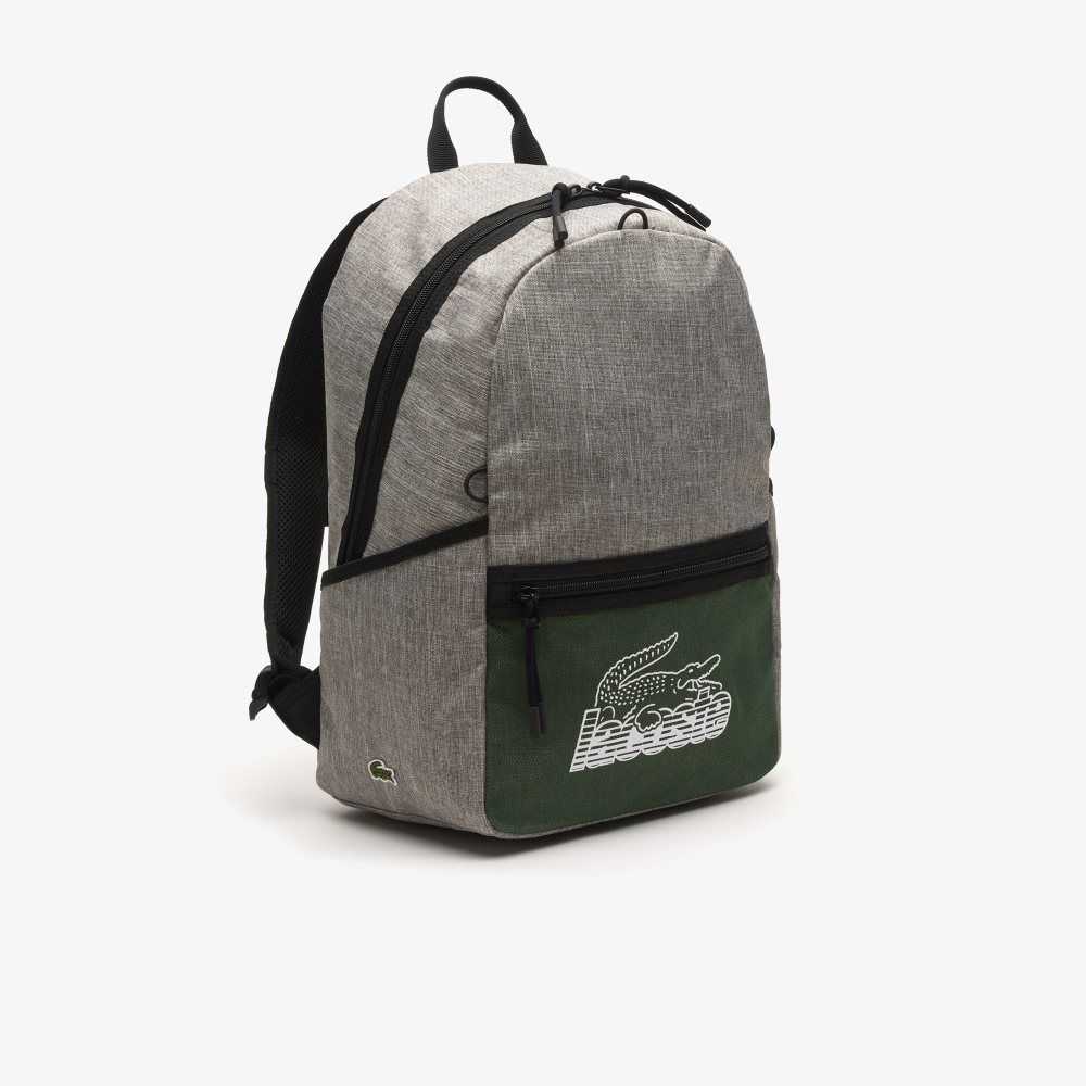 Lacoste Neocroc Contrast Print Backpack Olika Färger | SZXGQ-5170