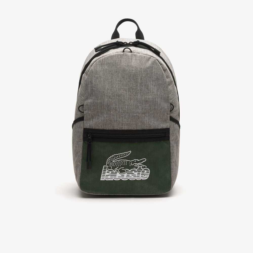 Lacoste Neocroc Contrast Print Backpack Olika Färger | SZXGQ-5170