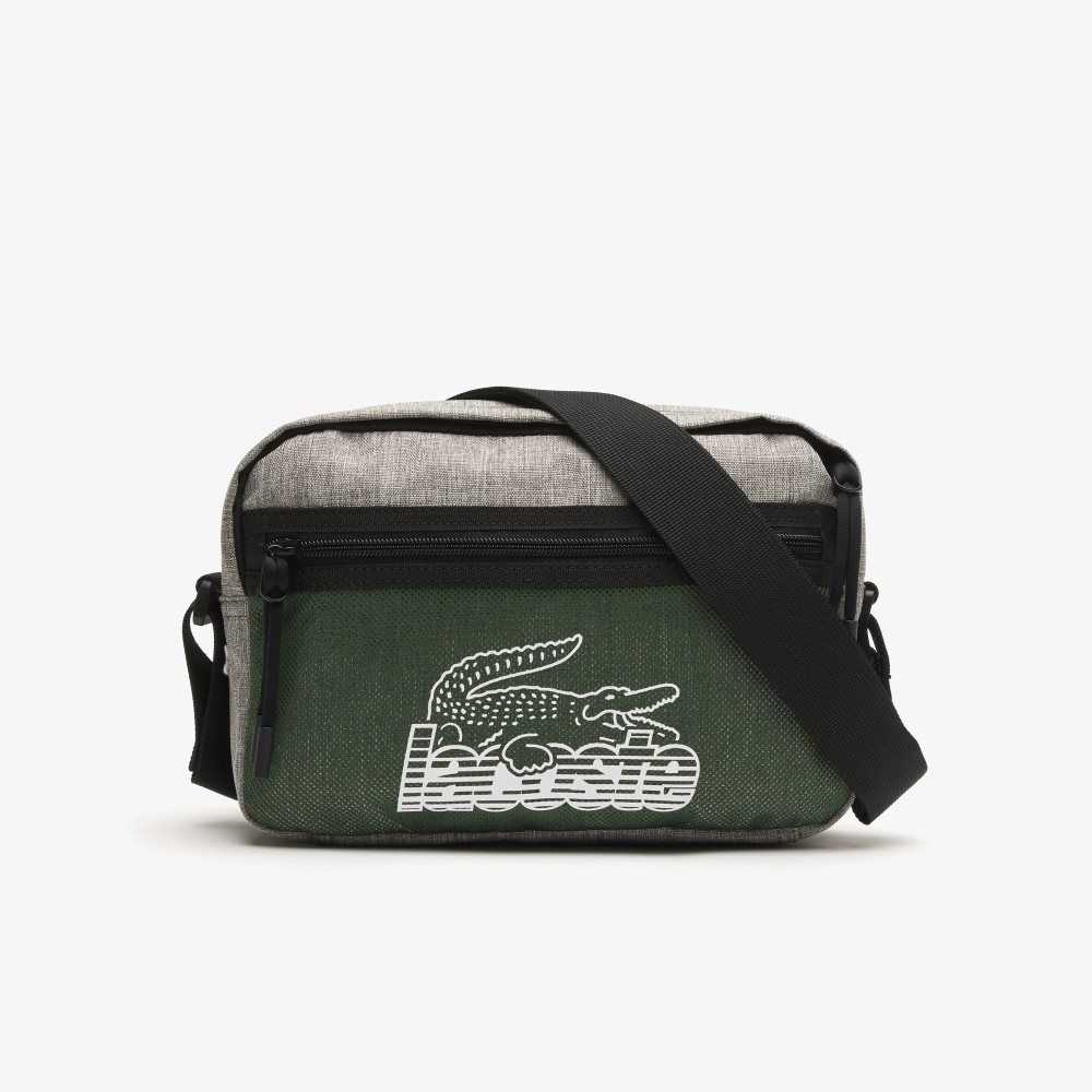 Lacoste Neocroc Contrast Print Shoulder Olika Färger | UQYJA-4572