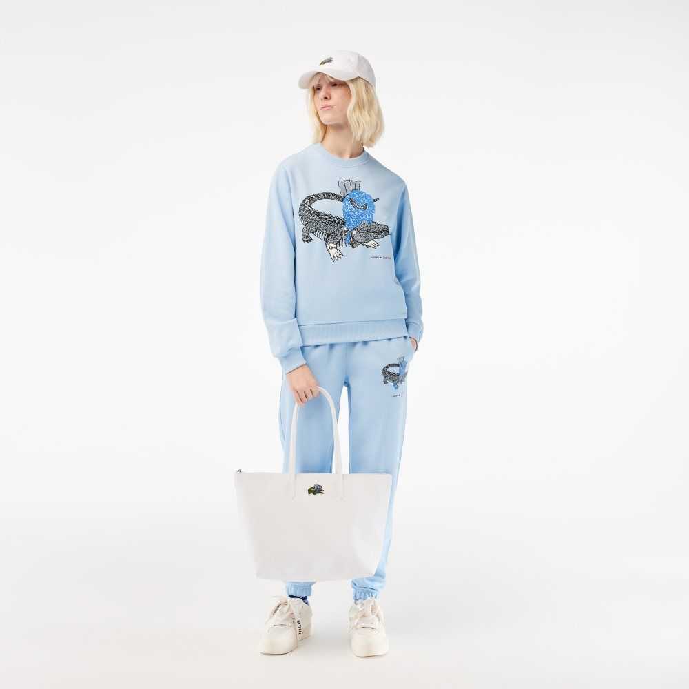 Lacoste Netflix Croc Print - Large Olika Färger | YZSJC-6584