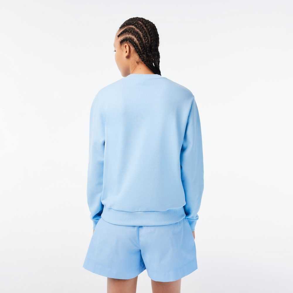 Lacoste Netflix Loose Fit Organic Bomull Fleece Blå | LTVZQ-1706