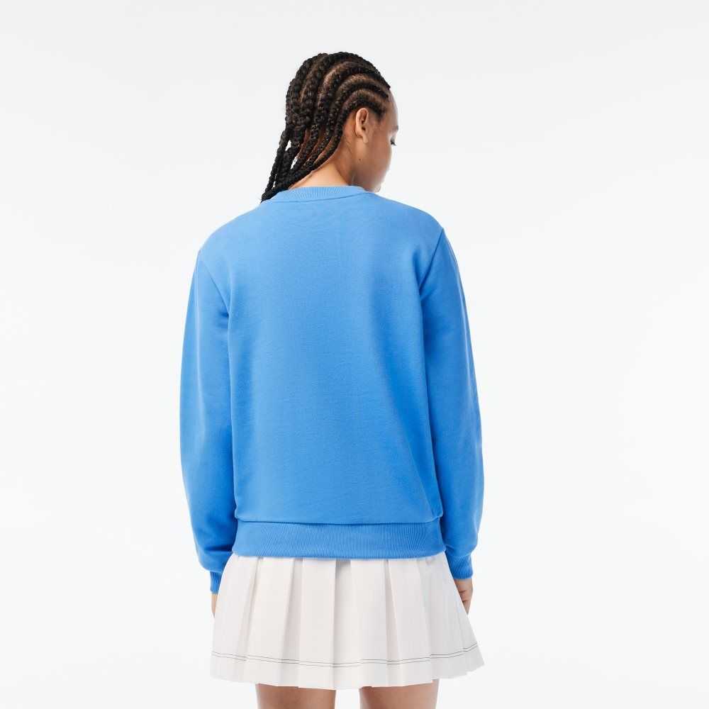 Lacoste Netflix Loose Fit Organic Bomull Fleece Blå | QEPYA-8162