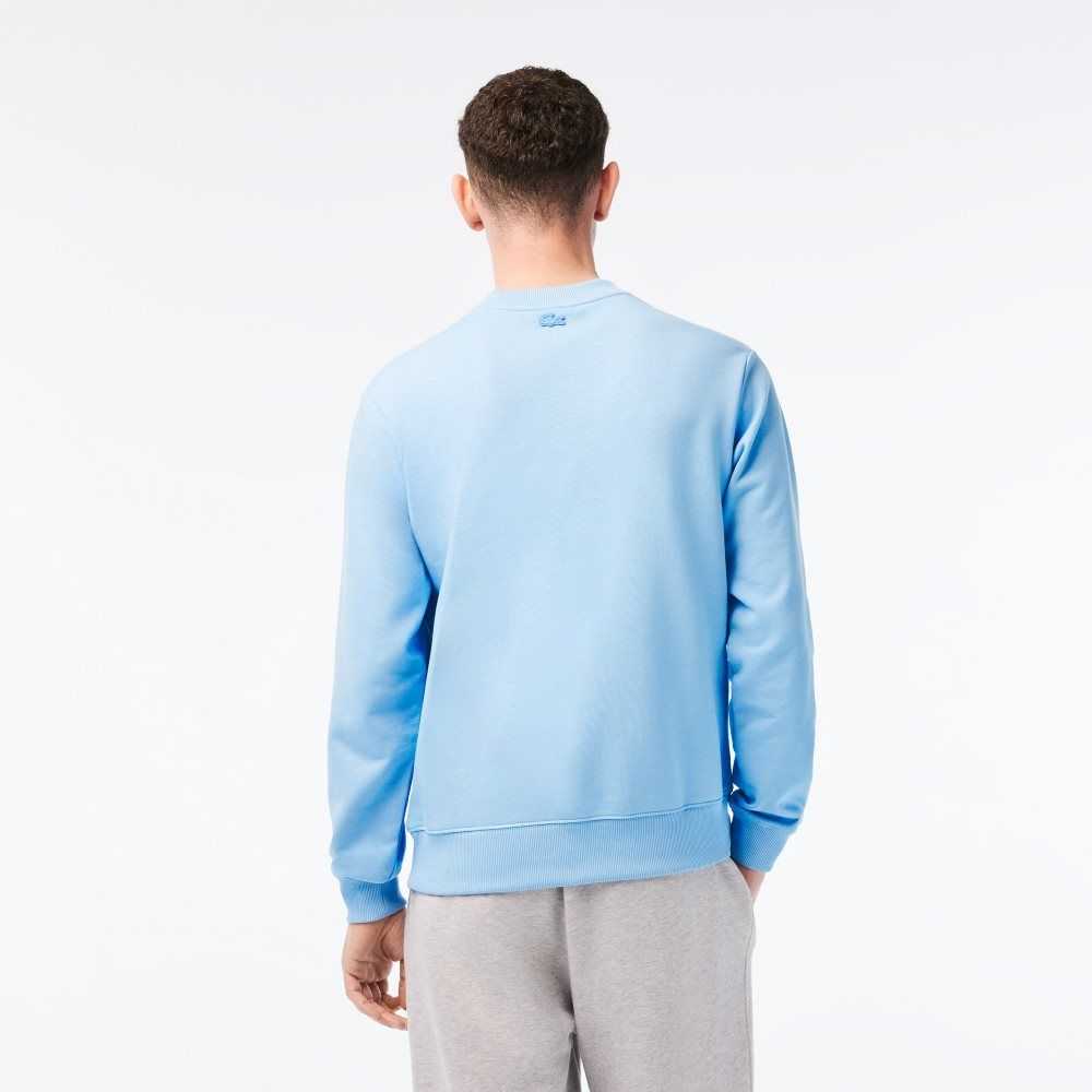 Lacoste Netflix Organic Bomull Fleece Print Blå | GKBCI-5074