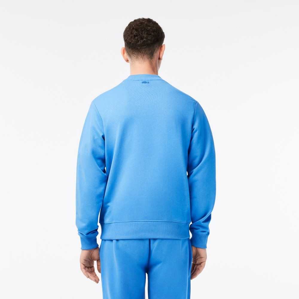 Lacoste Netflix Organic Bomull Fleece Print Blå | QULEK-6495