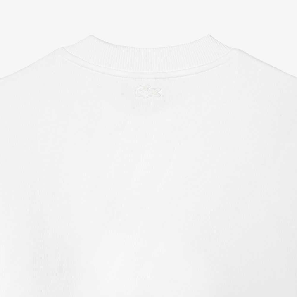 Lacoste Netflix Organic Bomull Fleece Print Vita | YPGEB-6247