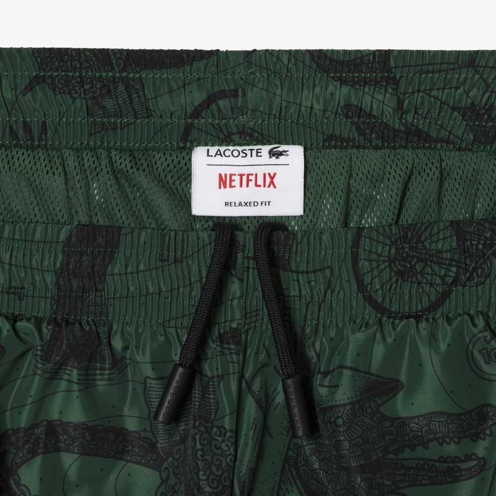 Lacoste Netflix Printed Track Olika Färger | LIQUN-6528