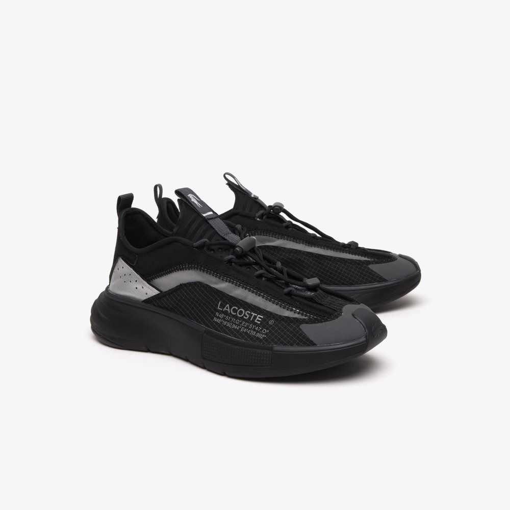 Lacoste Odyssa Lite Nylon and Mesh Svarta Grå | KPRBV-8501