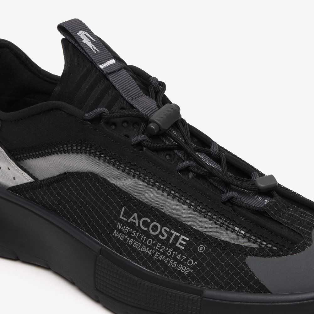 Lacoste Odyssa Lite Nylon and Mesh Svarta Grå | KPRBV-8501